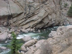 Deep pools in Elevenmile Canyon